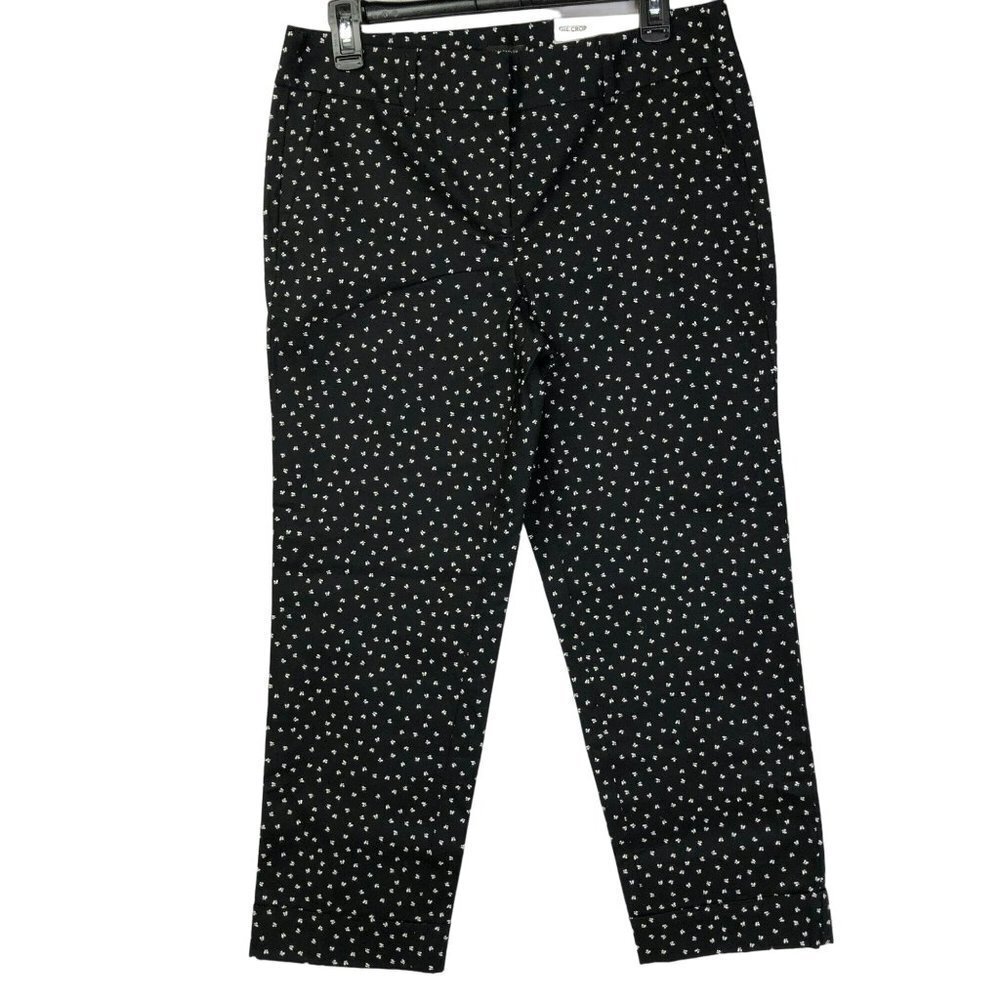 ANN TAYLOR BLACK & WHITE THE CROP PANTS SIZE 4 NEW WITH TAG